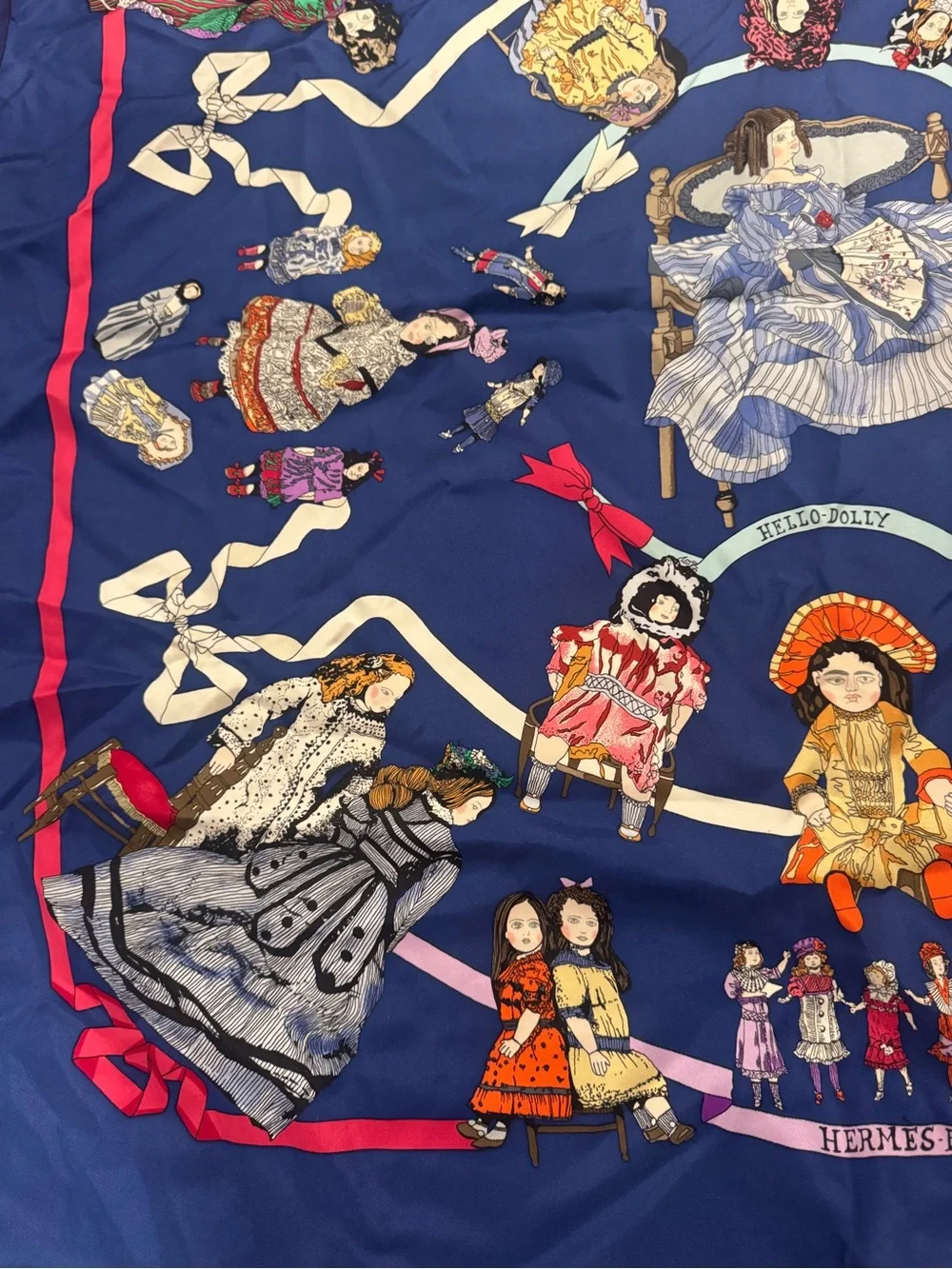 Vintage Hello Dolly Silk Hermes Scarf - Picture 5 of 7
